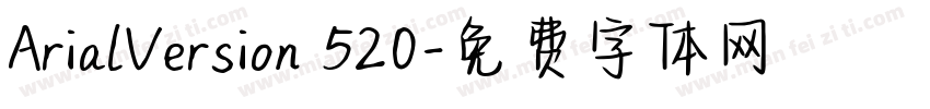 ArialVersion 520字体转换